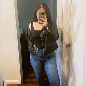 Blank NYC Black Leather jacket